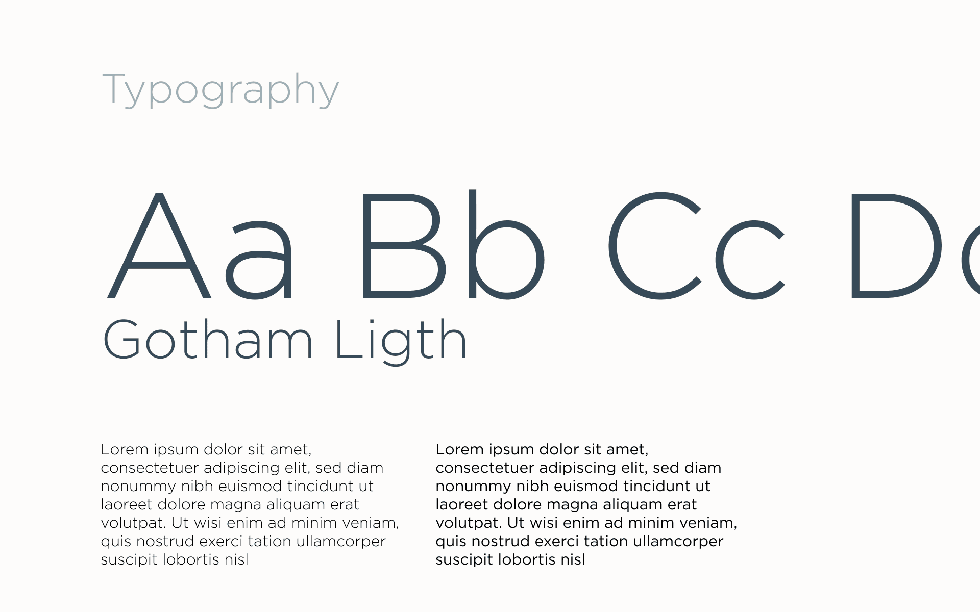 Alexis Navarro — tipografía Gotham