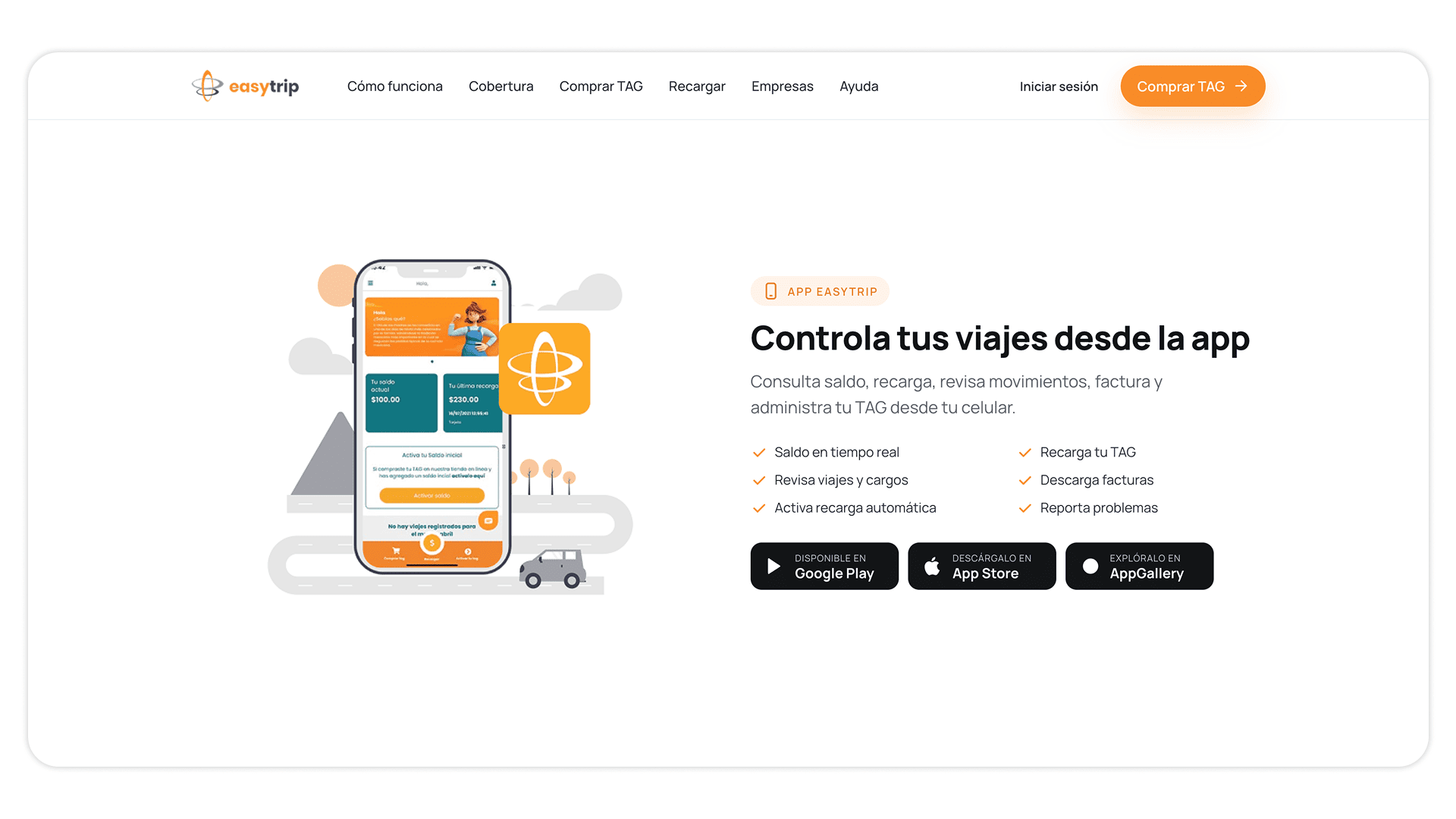 Easytrip — bloque 5, banner de la app