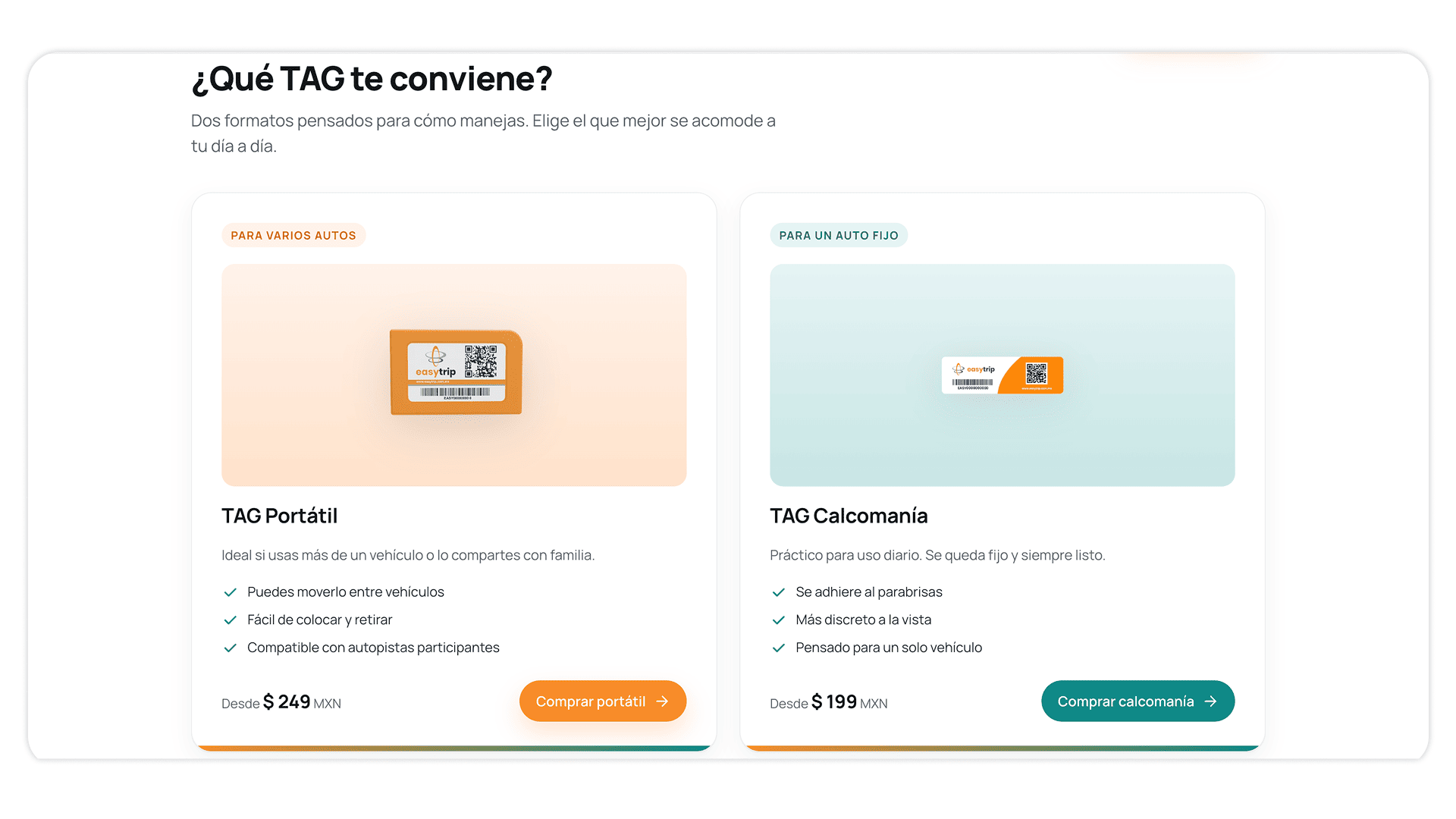 Easytrip — bloque 4, comparador de productos