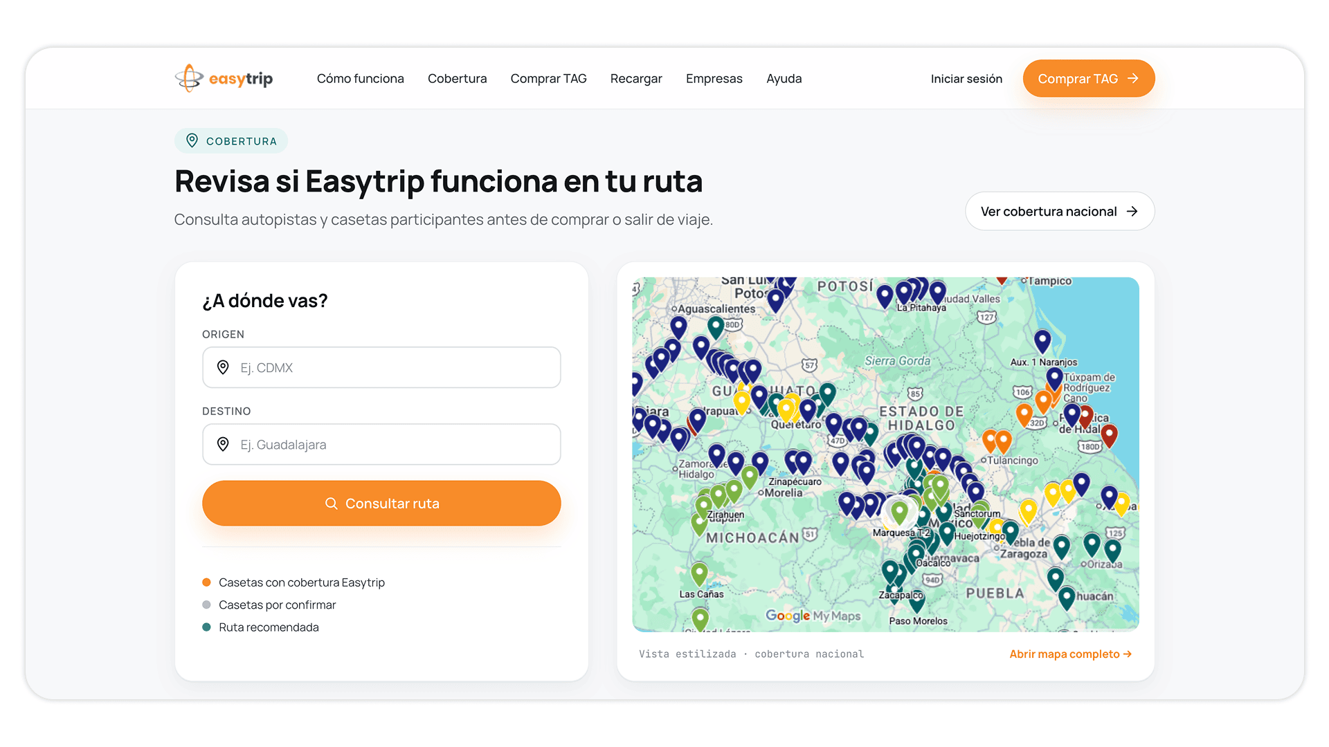 Easytrip — bloque 3, verifica tu ruta
