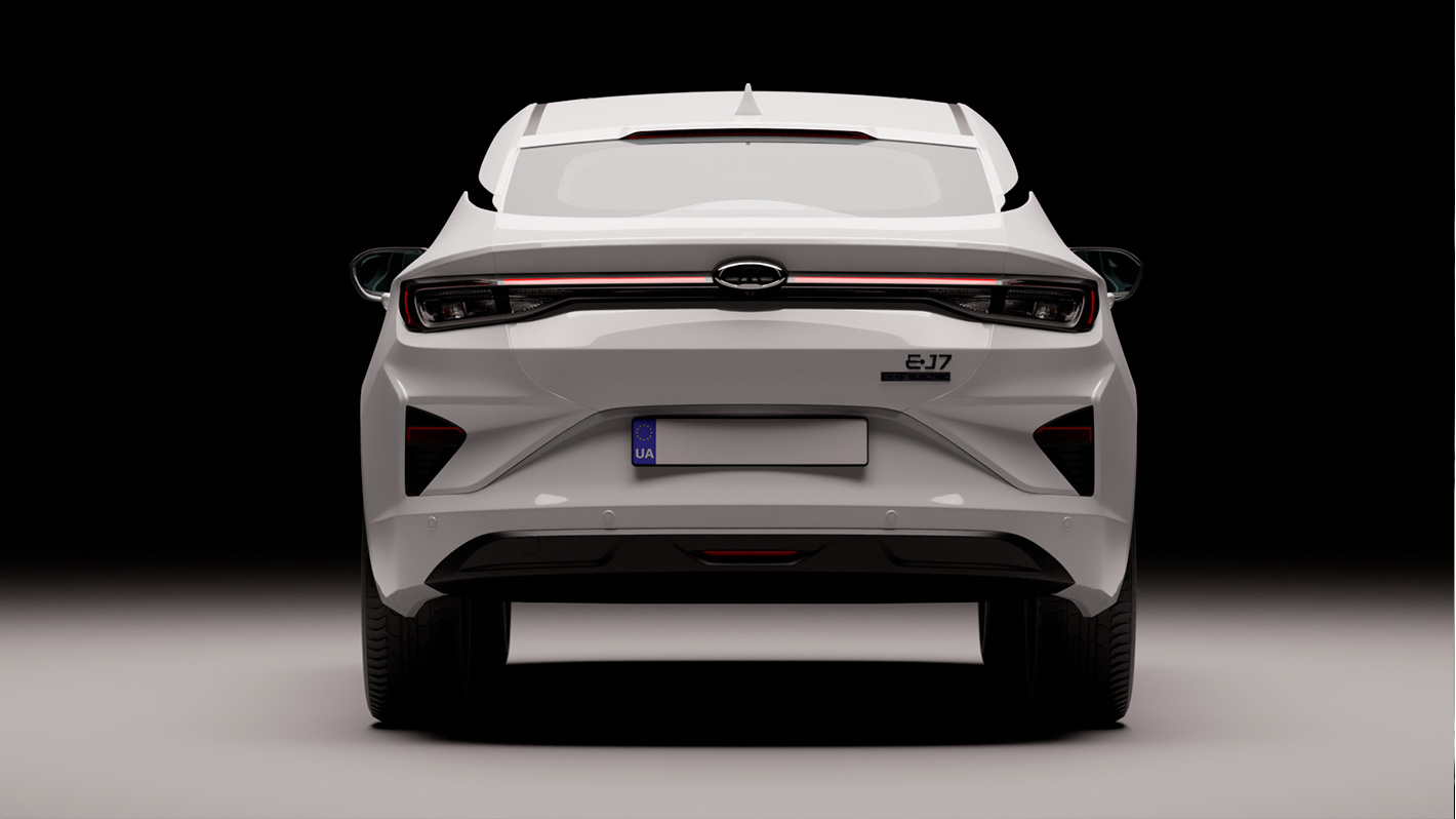 Animación 3D JAC — render de estudio 3