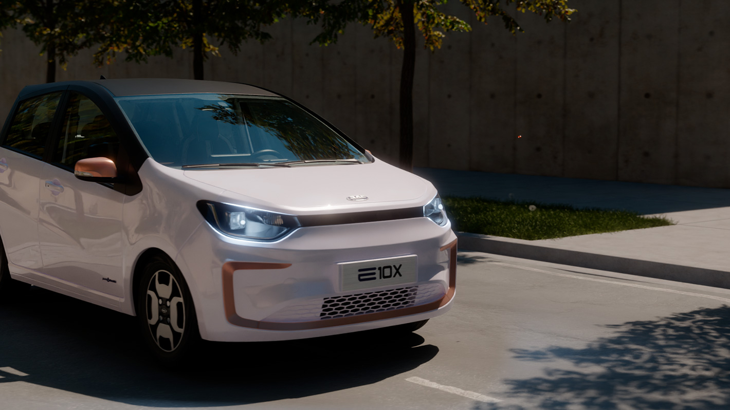 Animación 3D JAC — render en exterior 1