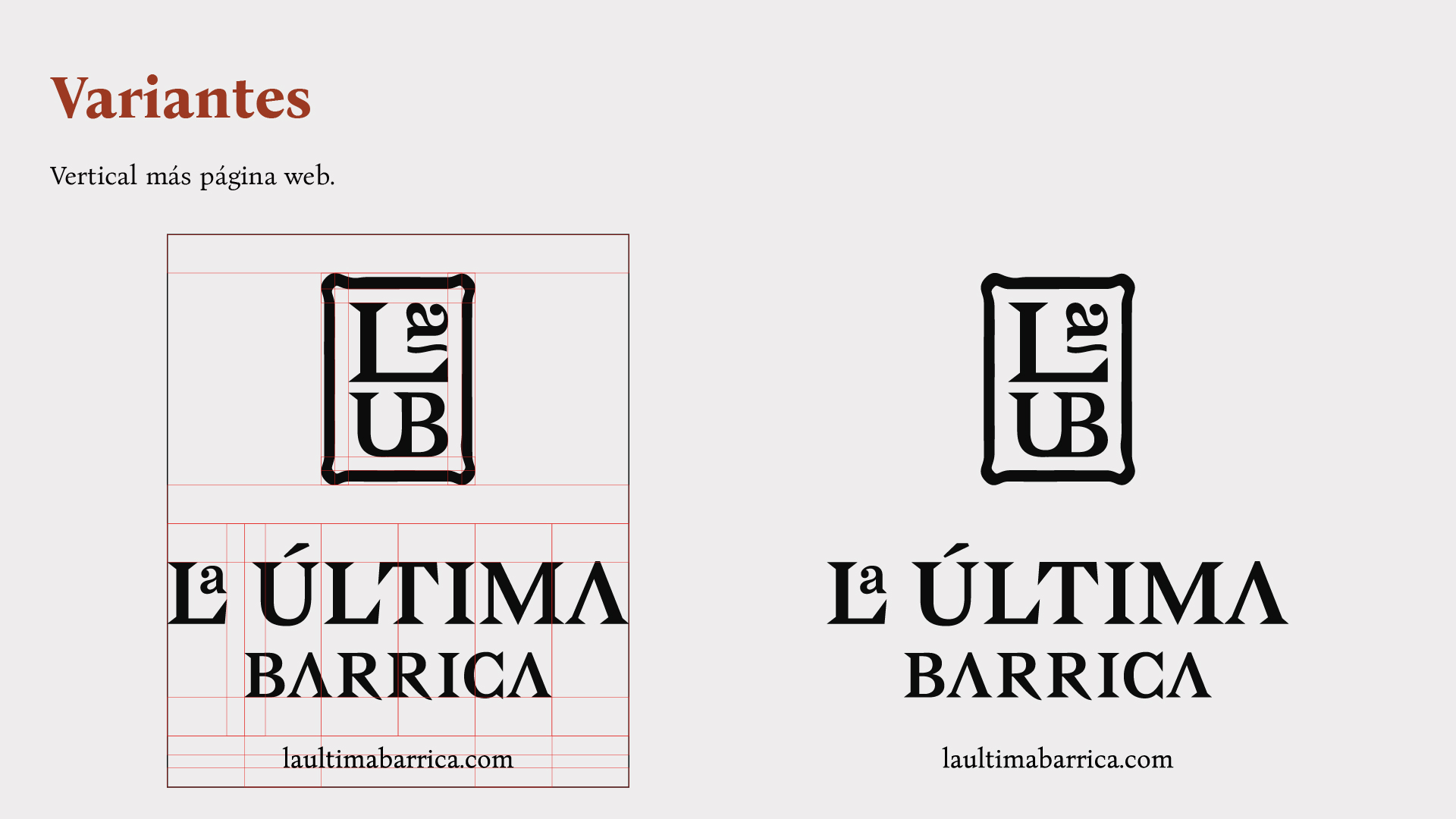 La Última Barrica — variantes del logotipo 2