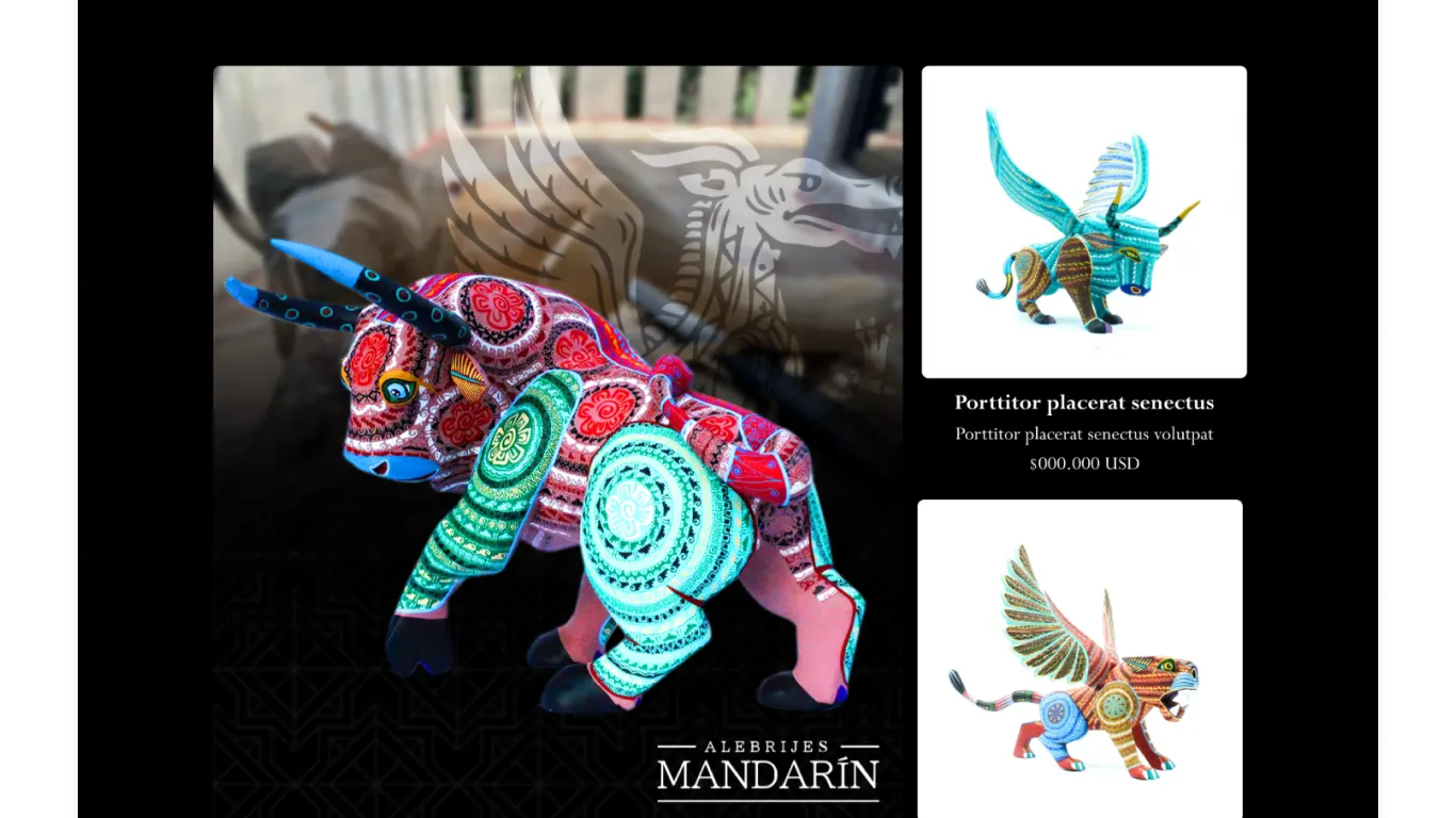 Alebrijes Mandarín — pantalla 5